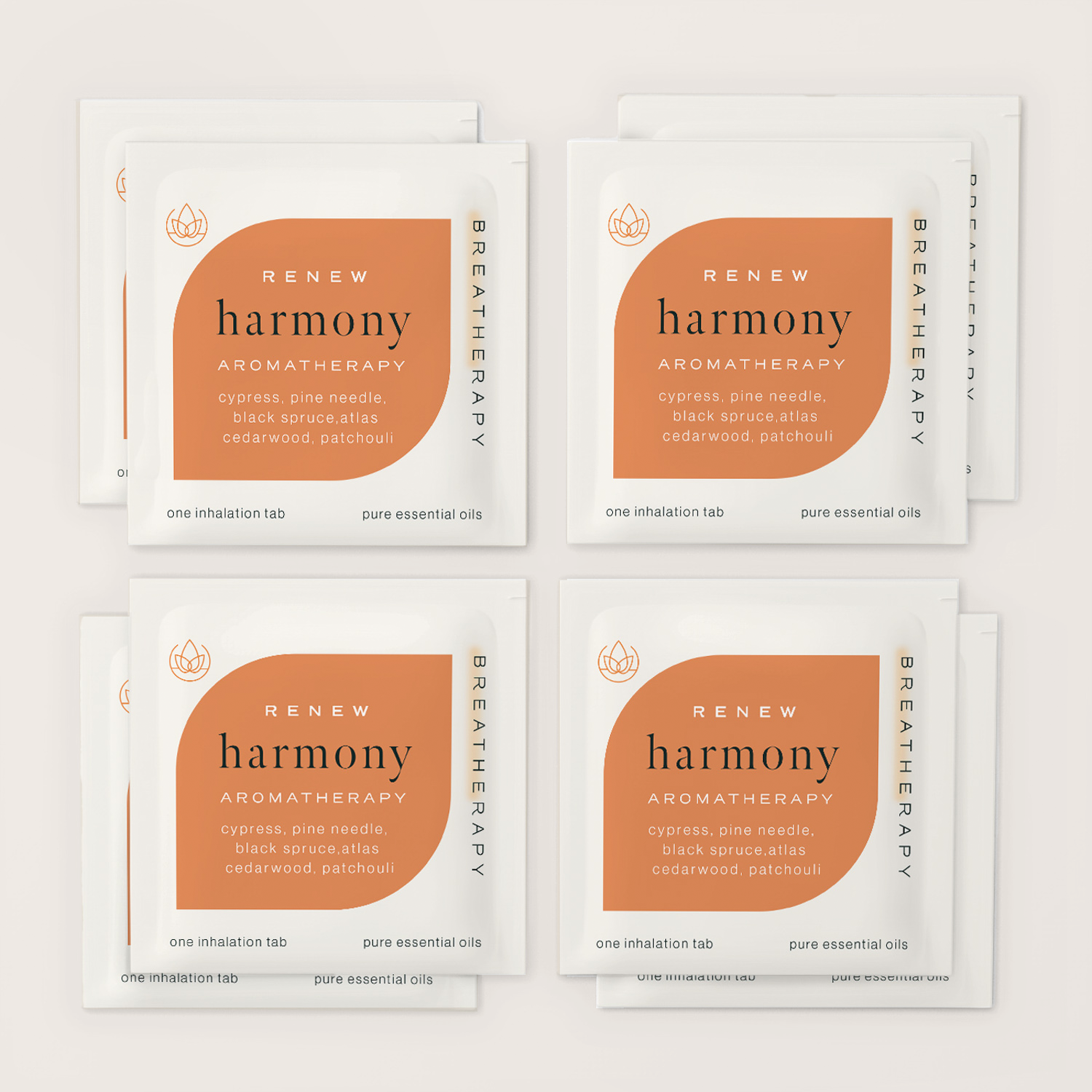 Eight pack of Breatherapy Harmony Tabs