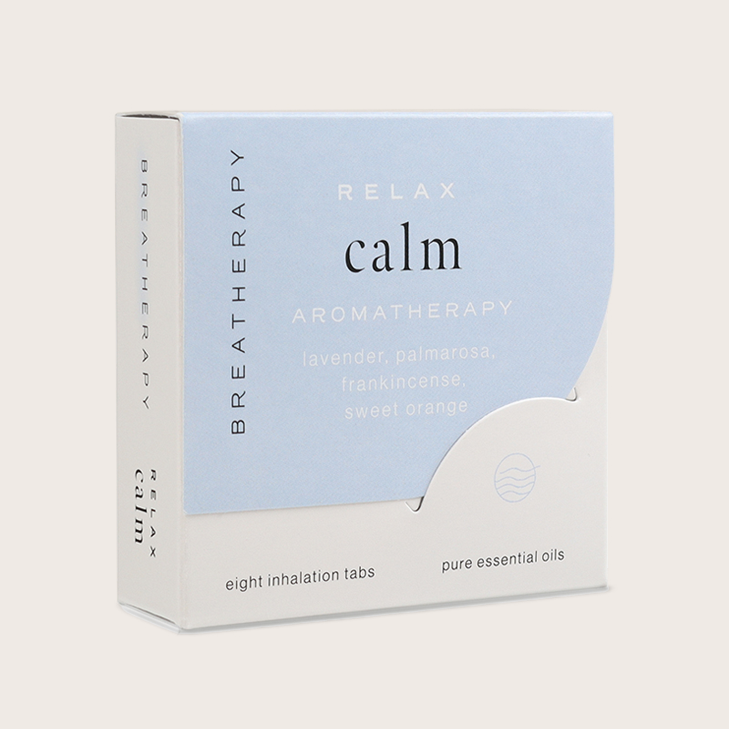 Back of the box of Breatherapy Calm Tab